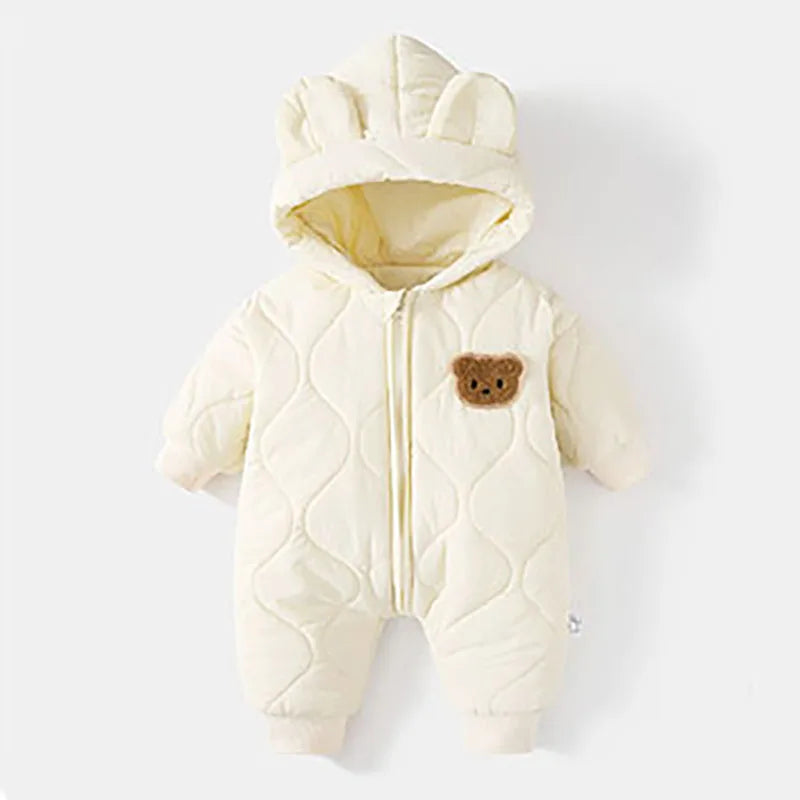 Warm Winter Baby Romper Bear Jumpsuit