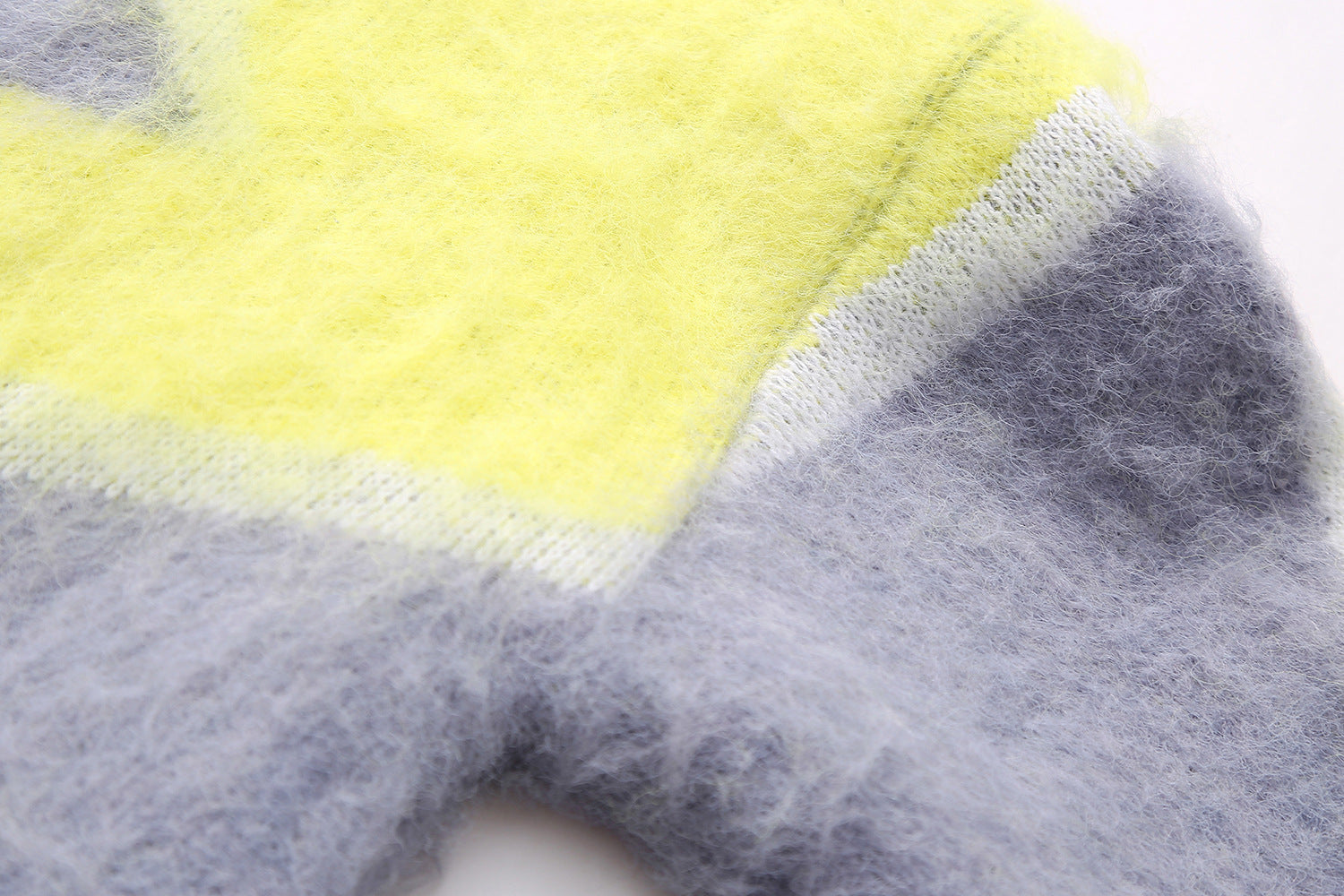 Winter Women's Clothing Fashion Pullover Patchwork Wool